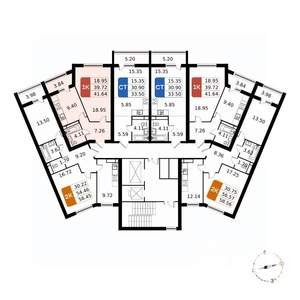 1-к квартира, вторичка, 42м2, 5/17 этаж