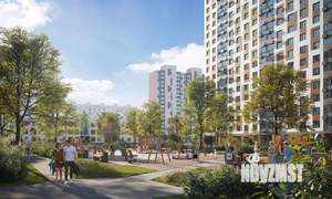 2-к квартира, строящийся дом, 56м2, 6/17 этаж