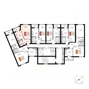 1-к квартира, вторичка, 41м2, 12/17 этаж