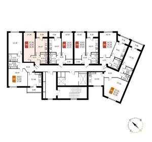 1-к квартира, вторичка, 36м2, 14/17 этаж