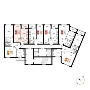 1-к квартира, вторичка, 36м2, 12/17 этаж