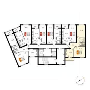 2-к квартира, вторичка, 57м2, 14/17 этаж