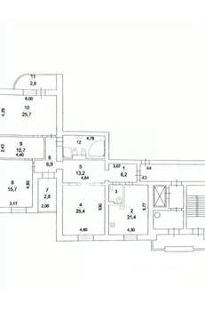 3-к квартира, вторичка, 139м2, 4/10 этаж