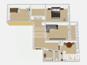 3-к квартира, вторичка, 83м2, 10/17 этаж