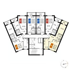 2-к квартира, вторичка, 59м2, 3/17 этаж