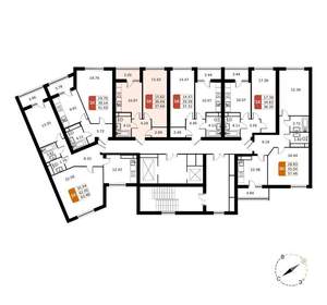1-к квартира, вторичка, 38м2, 14/17 этаж