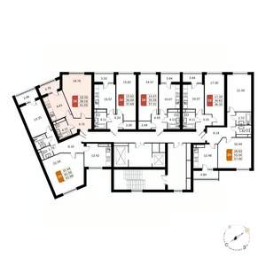 1-к квартира, вторичка, 41м2, 10/17 этаж