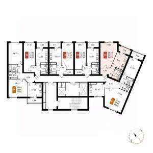 1-к квартира, вторичка, 41м2, 8/17 этаж