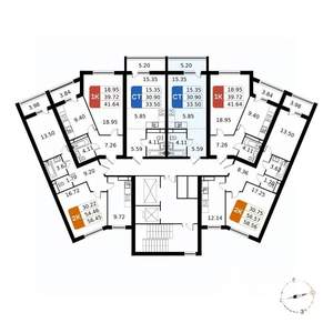 Студия квартира, вторичка, 34м2, 3/17 этаж