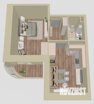 1-к квартира, сданный дом, 40м2, 1/17 этаж