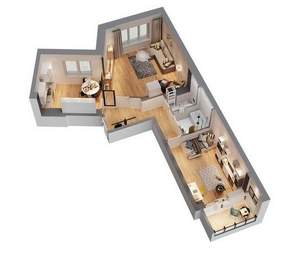 2-к квартира, вторичка, 64м2, 14/17 этаж