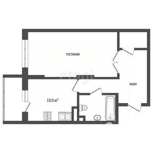 1-к квартира, вторичка, 43м2, 11/17 этаж