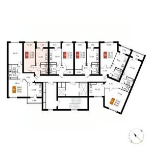 1-к квартира, вторичка, 36м2, 6/17 этаж