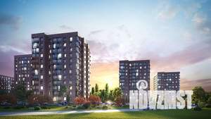 2-к квартира, строящийся дом, 61м2, 10/12 этаж