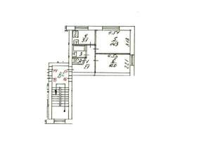 2-к квартира, вторичка, 40м2, 2/2 этаж
