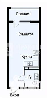 Студия квартира, вторичка, 26м2, 10/17 этаж