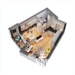 1-к квартира, вторичка, 41м2, 8/17 этаж