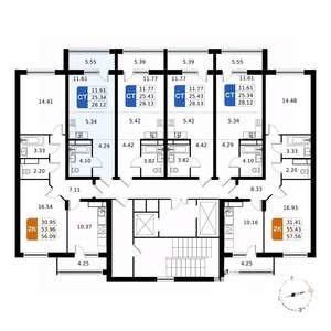 Студия квартира, вторичка, 28м2, 9/17 этаж