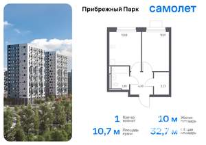 1-к квартира, вторичка, 33м2, 16/17 этаж