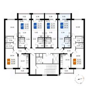 Студия квартира, вторичка, 28м2, 11/17 этаж