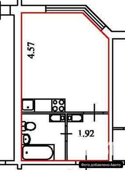 Студия квартира, вторичка, 25м2, 14/17 этаж
