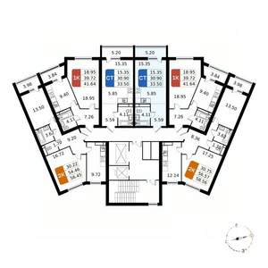 Студия квартира, вторичка, 34м2, 16/17 этаж