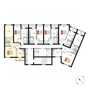 2-к квартира, вторичка, 57м2, 3/17 этаж
