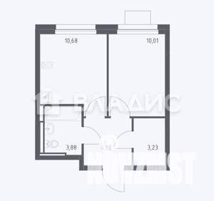 1-к квартира, вторичка, 32м2, 17/25 этаж