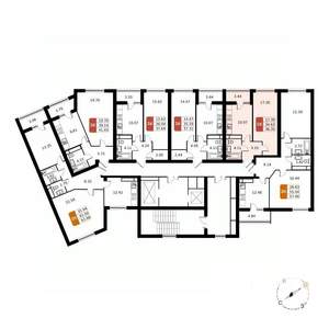 1-к квартира, вторичка, 36м2, 12/17 этаж