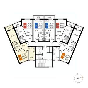 2-к квартира, вторичка, 56м2, 9/17 этаж