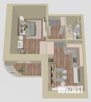 1-к квартира, сданный дом, 41м2, 7/17 этаж