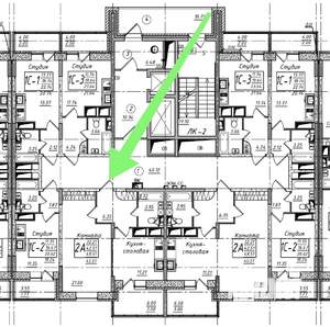 1-к квартира, вторичка, 46м2, 9/17 этаж