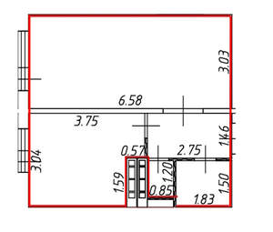 1-к квартира, вторичка, 38м2, 14/17 этаж