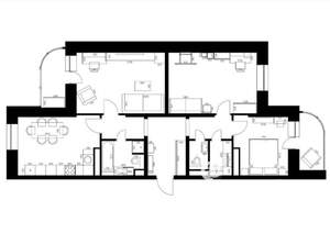 1-к квартира, вторичка, 33м2, 7/17 этаж