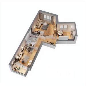 2-к квартира, вторичка, 64м2, 4/17 этаж