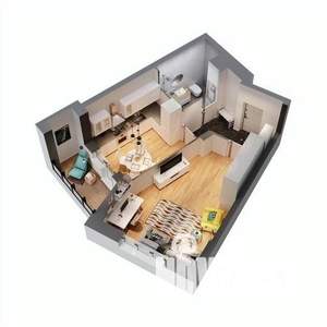 1-к квартира, вторичка, 42м2, 8/17 этаж