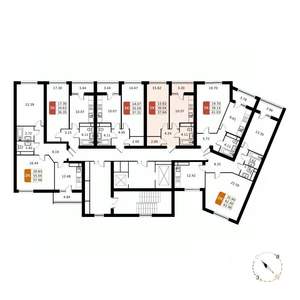 1-к квартира, вторичка, 38м2, 17/17 этаж
